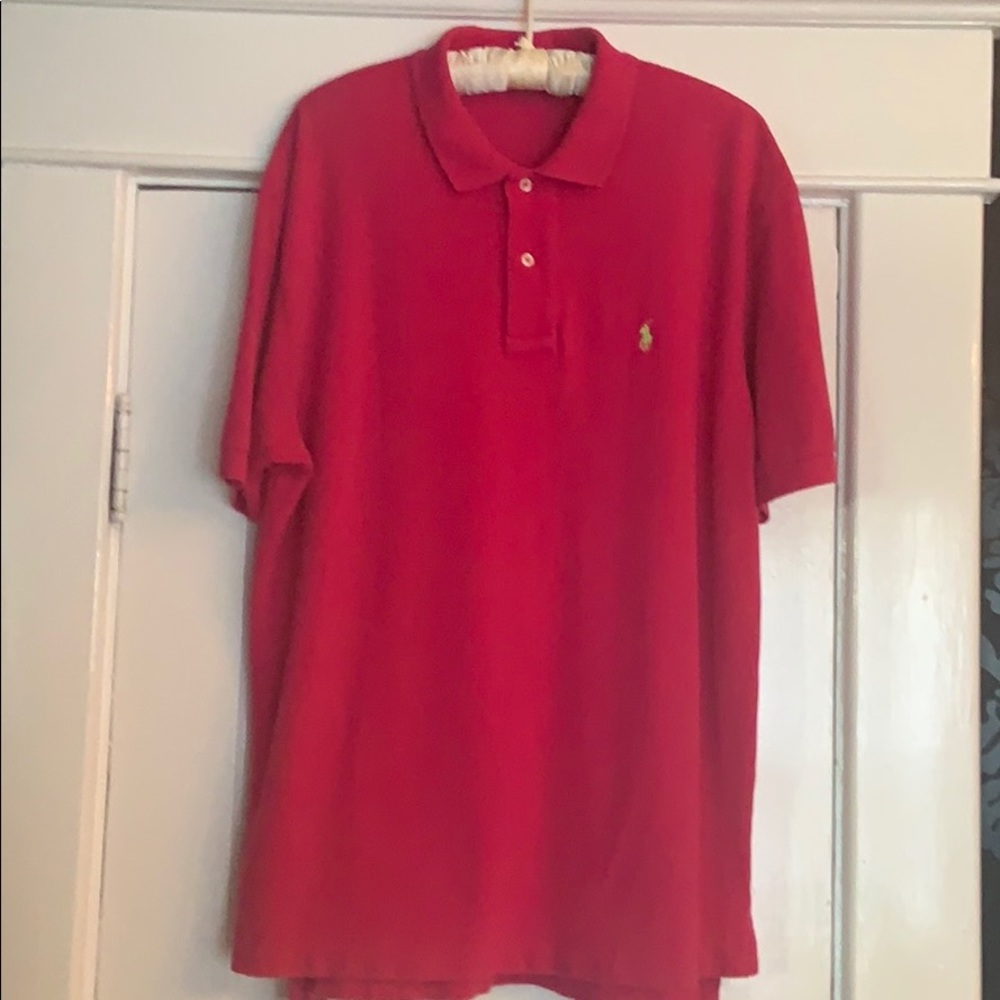 Ralph Lauren pink polo shirt